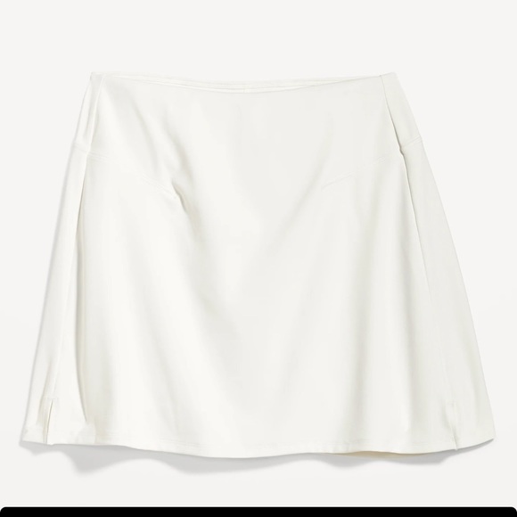 NWT OLD NAVY Extra High-Waisted PowerSoft Skort Color: White Lilies SIZE XLARGE - Picture 4 of 7
